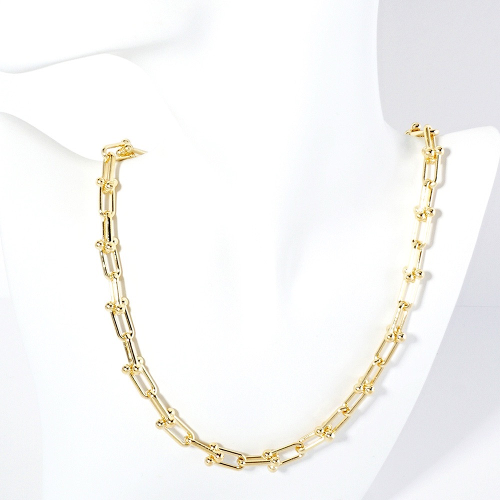 Gold Dipped Hardware Chain Link Necklace